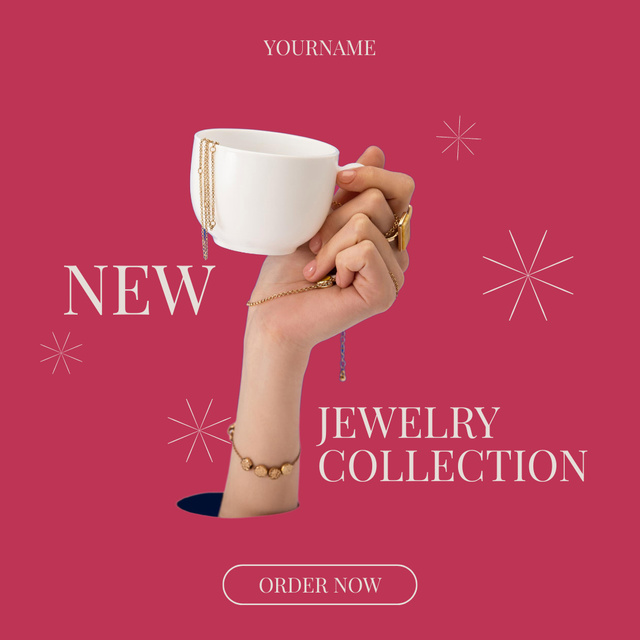 Platilla de diseño Sale of New Jewelry Collection Instagram