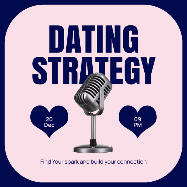 Plantilla de diseño de Successful Dating Strategy Offer Podcast Cover 