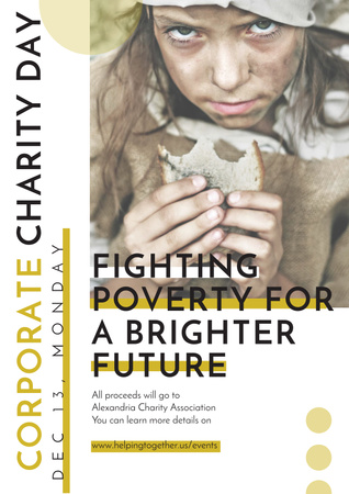 Corporate Charity Day Poster Modelo de Design