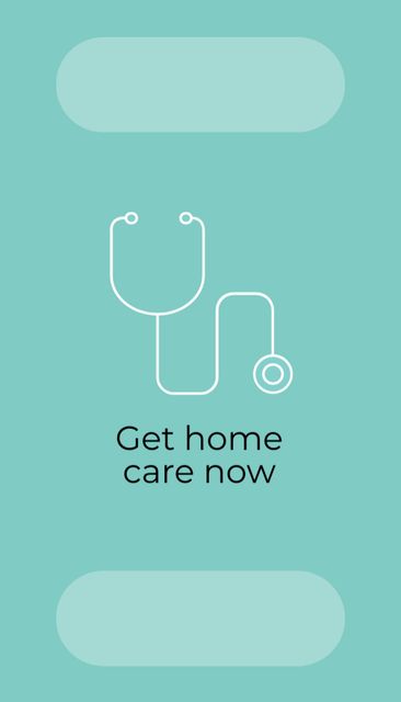 Offering Home Care Services Business Card US Vertical Modelo de Design