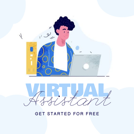 Modèle de visuel Digital Services Offer - Animated Post