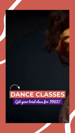 Age-Friendly Dancing Classes With Trial TikTok Video Design Template