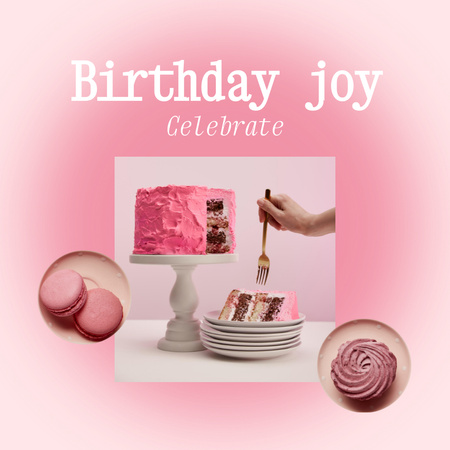 Designvorlage Bright Birthday Holiday Celebration für Animated Post
