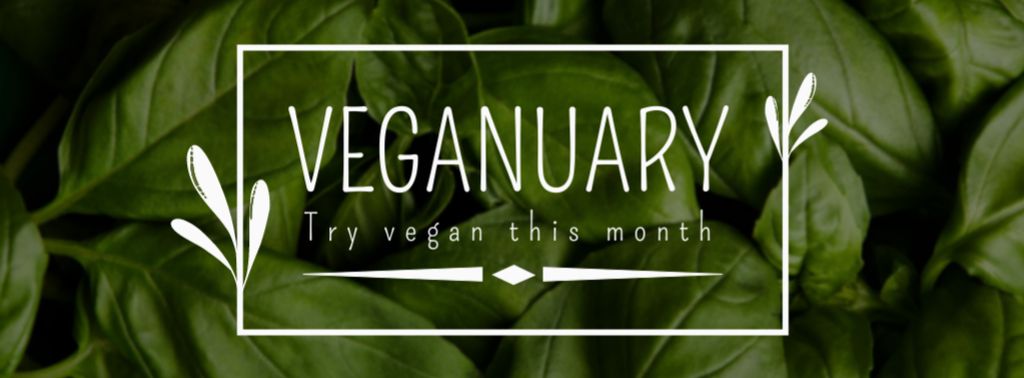 Vegan Food Ad Facebook cover – шаблон для дизайна