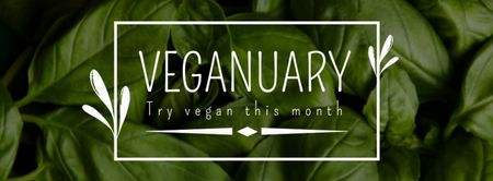 Vegan Food Ad Facebook cover Design Template