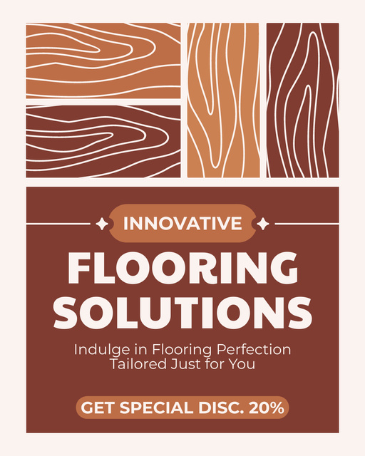 Innovative Flooring Solutions With Special Discount Instagram Post Vertical Πρότυπο σχεδίασης