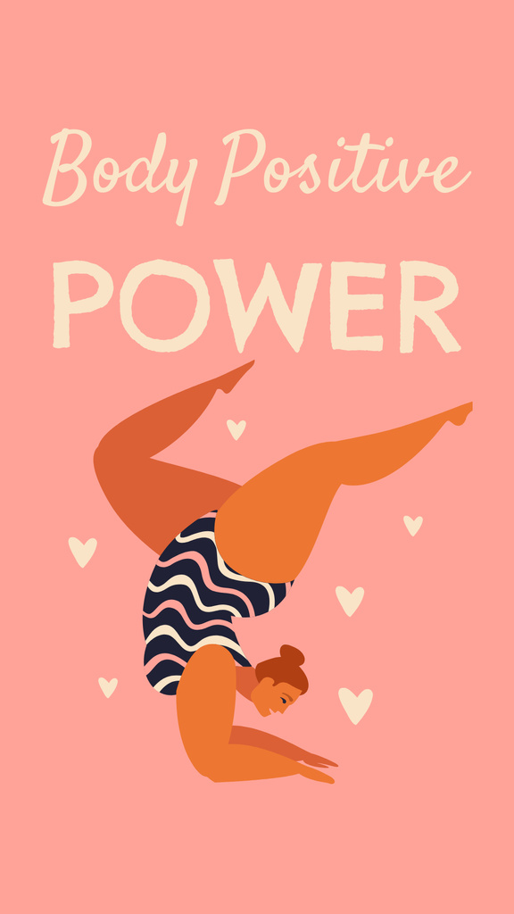 Body Positive Power Inspiration Instagram Story tervezősablon