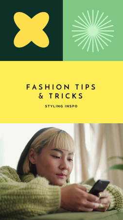 Fashion Tips and Tricks Instagram Video Story Modelo de Design