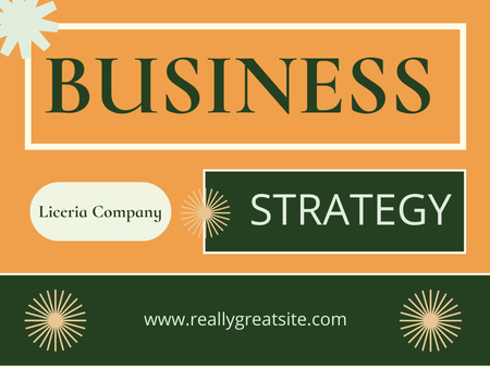 Business Strategy Overview With Data Analysis Presentation Design Template
