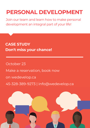 Template di design Personal development in Case study Poster 28x40in