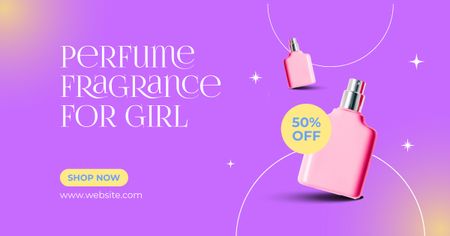Platilla de diseño Perfume for Girls Ad Facebook AD
