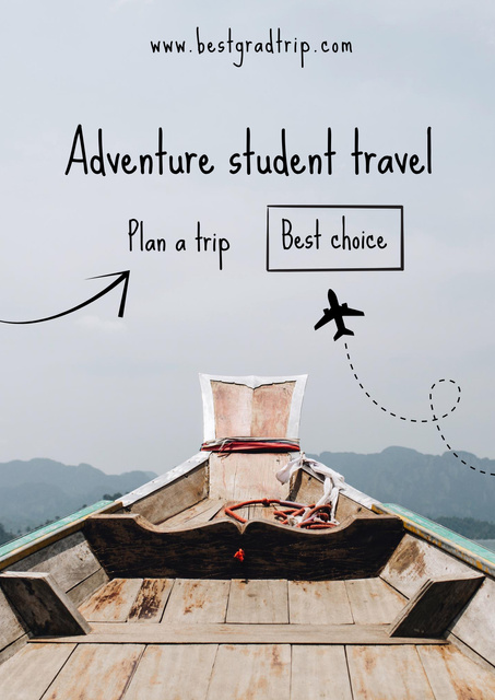 Students Best Trips Offer Poster – шаблон для дизайна