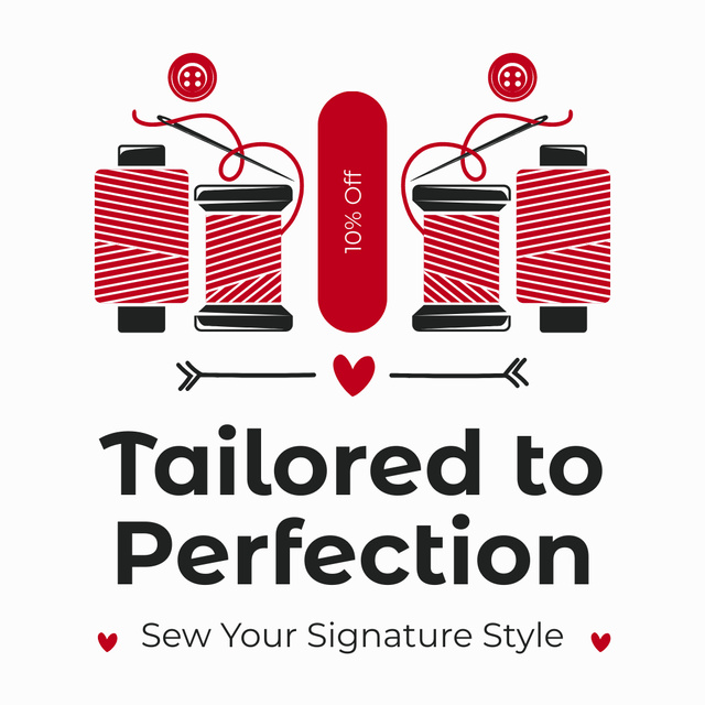 Custom Clothing to Create Signature Style Instagram tervezősablon