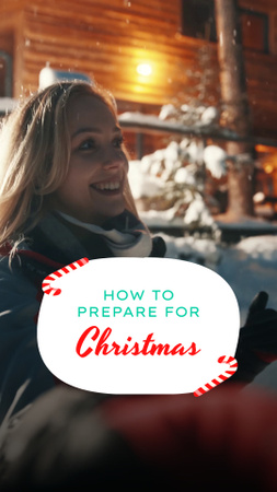 Platilla de diseño Tips How to Prepare for Christmas Celebration TikTok Video