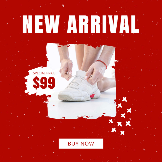 Platilla de diseño New Arrival Sneakers to Shops Instagram