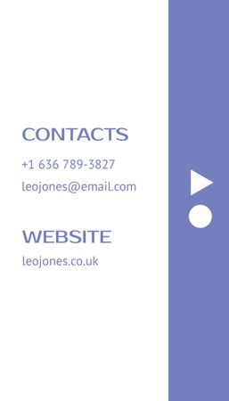 Ontwerpsjabloon van Business Card US Vertical van diensten voor webontwikkelaars