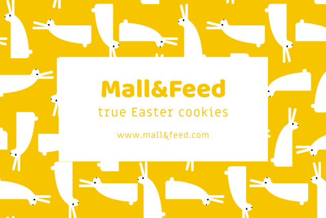 Template di design Easter Cookies Offer Label