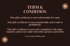 Skin Care Gift Voucher Offer with Attractive Asian Woman