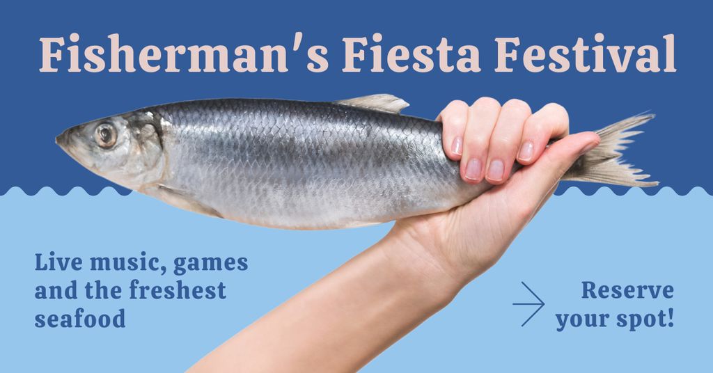 Designvorlage Fisherman Fiesta Festival für Facebook AD