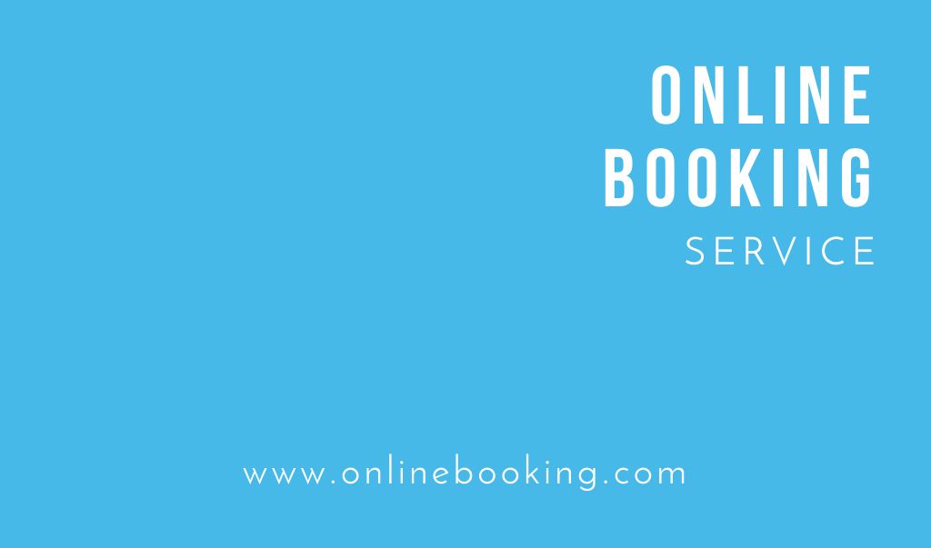 Online Booking Service with Smartphone and Map Business card tervezősablon