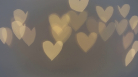 Ontwerpsjabloon van Zoom Background van Valentijnsdag met schattige Bokeh-harten