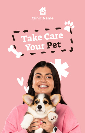 Anúncio do Pet Care Center em rosa IGTV Cover Modelo de Design