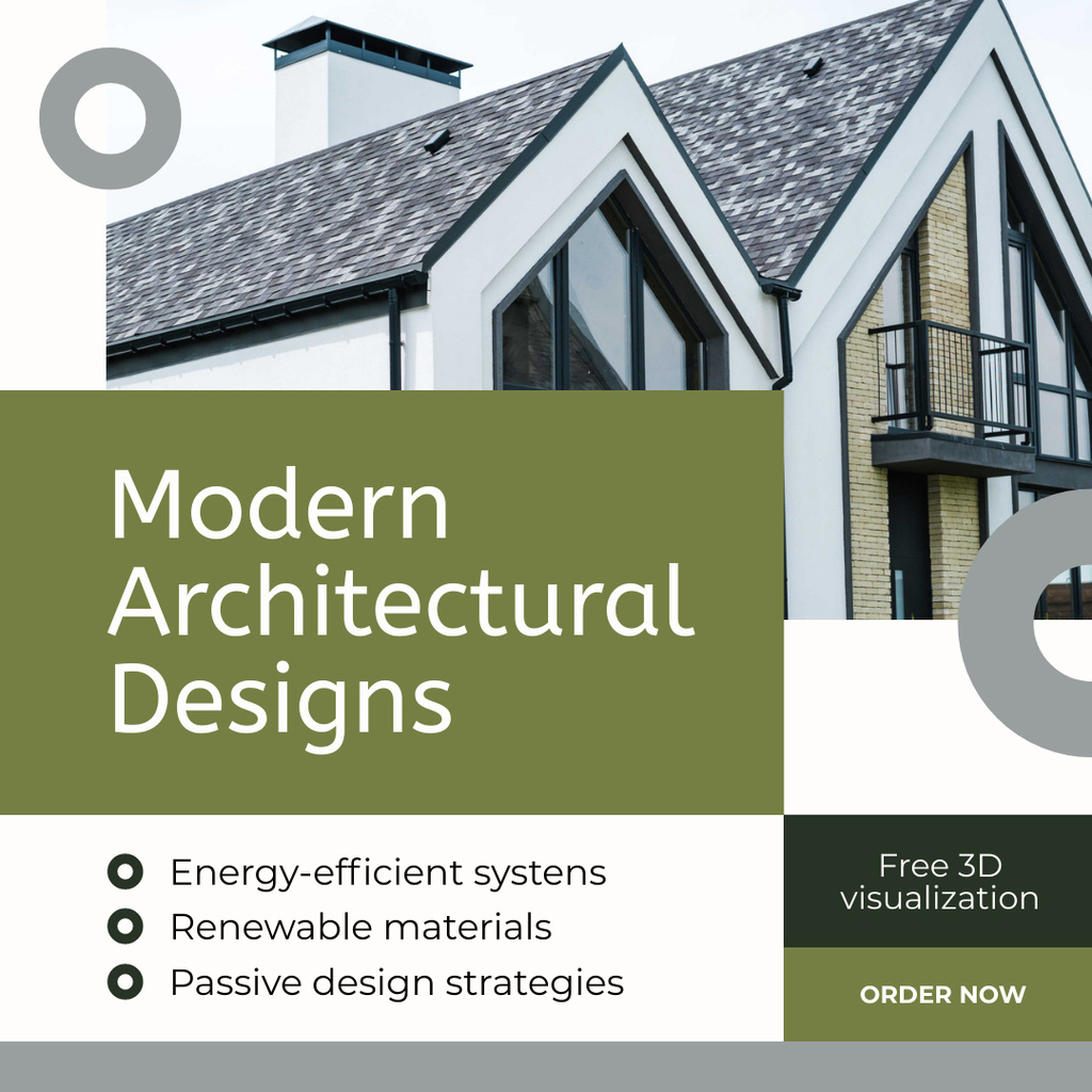 Ad of Modern Architectural Designs Instagram AD – шаблон для дизайну