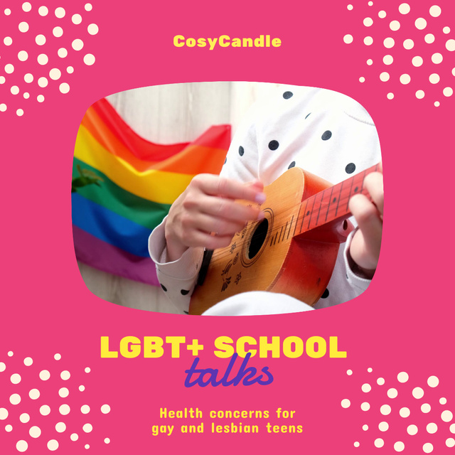 LGBT Education Announcement Animated Post Design Template