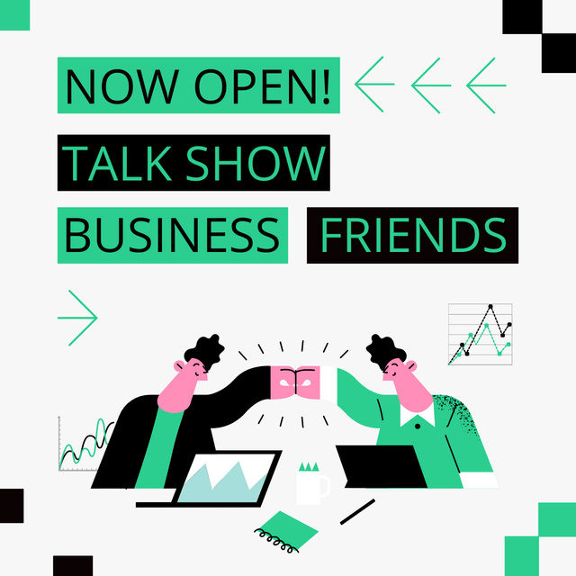 Business Talk Show LinkedIn post – шаблон для дизайна
