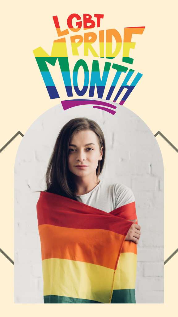 Love Fest for Everyone with Young Woman Instagram Story Šablona návrhu
