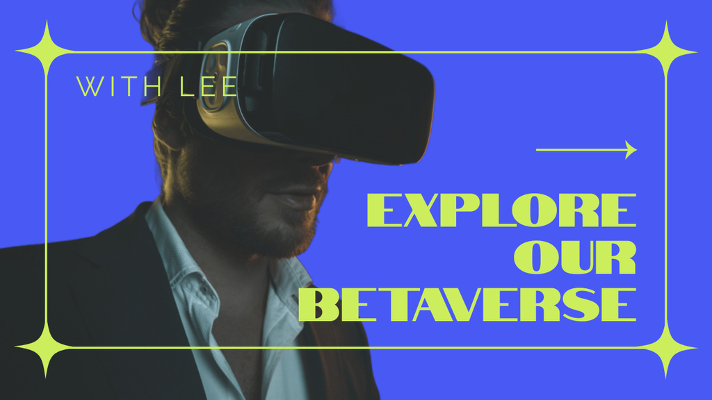 Innovative Betaverse Offer With Virtual Reality Glasses Youtube Thumbnail Design Template