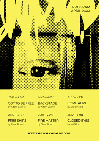 Theatrical Show Announcement Poster – шаблон для дизайну