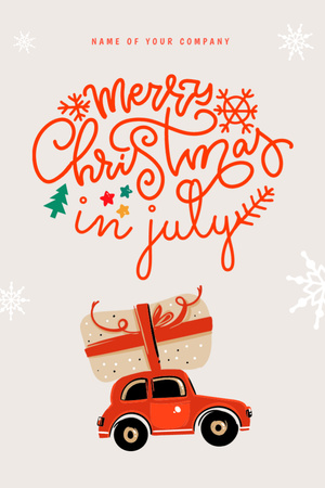 Christmas in July Flyer 17 Flyer 4x6in Design Template