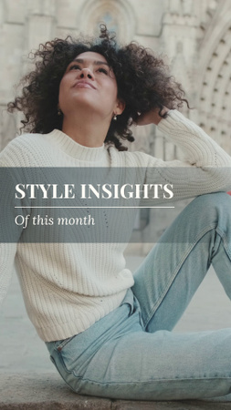 Set Of Style Insights And Tips For Individual Styling TikTok Video Design Template