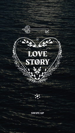 Valentine's Day special Offer with Night Sea Instagram Story Design Template