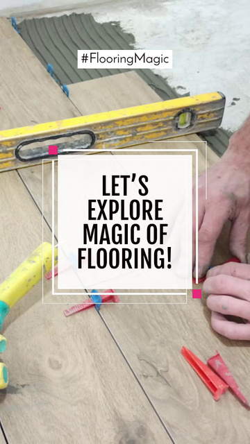 Designvorlage High-Quality Laminate Flooring Service Promotion für TikTok Video