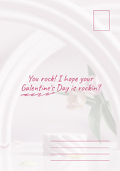 Galentine's Day Greeting with Cute Pink Decoration
