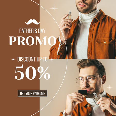 Father's Day Sale of Perfumes Instagram Design Template