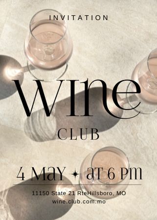 Modèle de visuel Wine Tasting Announcement - Invitation