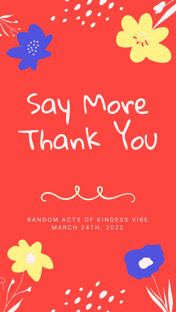 Quote to Say Thanks Instagram Story Design Template