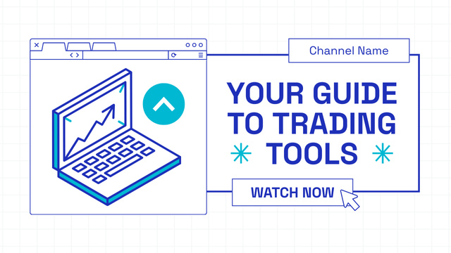 Ontwerpsjabloon van Youtube Thumbnail van Guide Offer for Trading Instruments