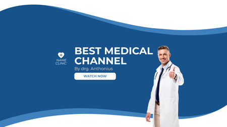 Platilla de diseño Ad of Best Medical Channel Youtube