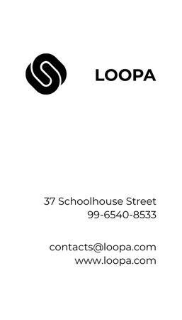 Children's Clothing Store Ad Business Card US Vertical Design Template