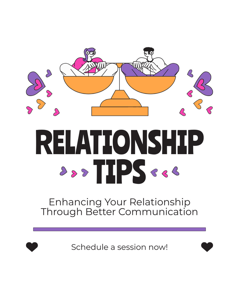 Szablon projektu Relationship Tips for Better Communication Instagram Post Vertical