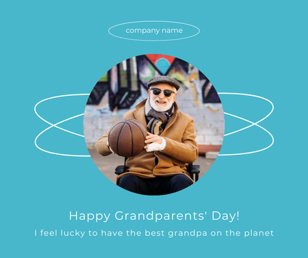 Szablon projektu Życzenia z okazji Dnia Babci i Dziadka Facebook