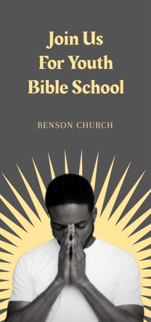 Modèle de visuel Youth Bible School Invitation - Flyer DIN Large