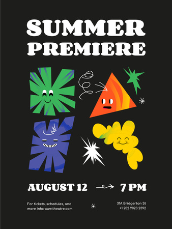 Szablon projektu Summer Show Announcement Poster US