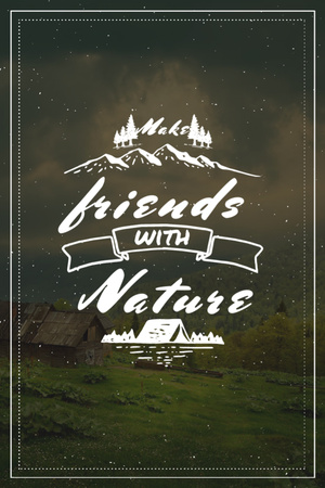Nature Quote Scenic Mountain View Tumblr – шаблон для дизайна