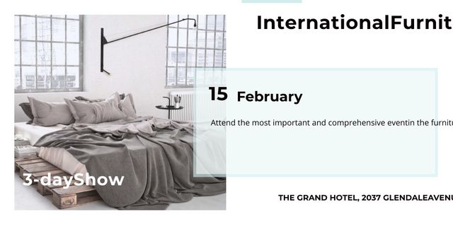 International furniture show Image Design Template