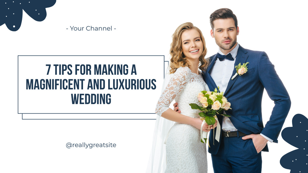 Ways to Throw Best Wedding Ever Youtube Thumbnail Design Template